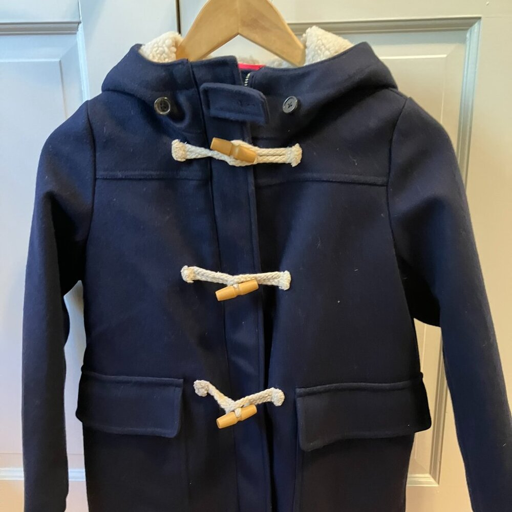 Crewcuts navy wool coat size 8